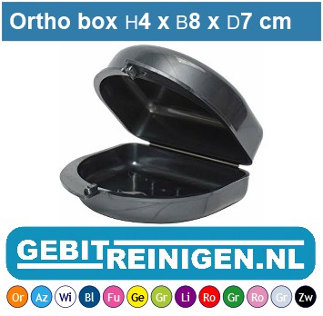 overzien gids Makkelijk te lezen Gebit bakje met insert: Prothesebox bakje: Ortho box hoog model